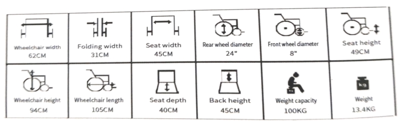Aluminium Wheelchair SS01-1908LAJ